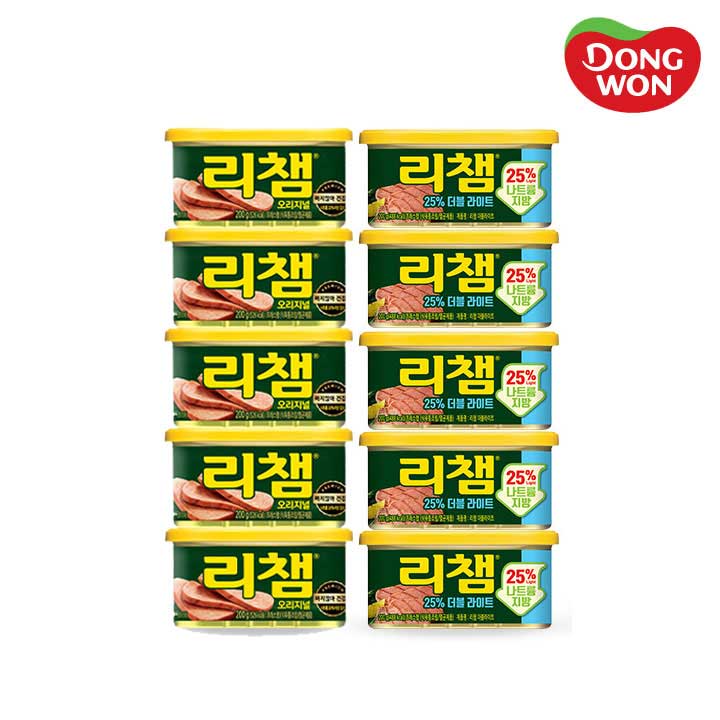 [동원] 리챔 200g X 5캔 + 리챔 더블라이트 200g X 5캔