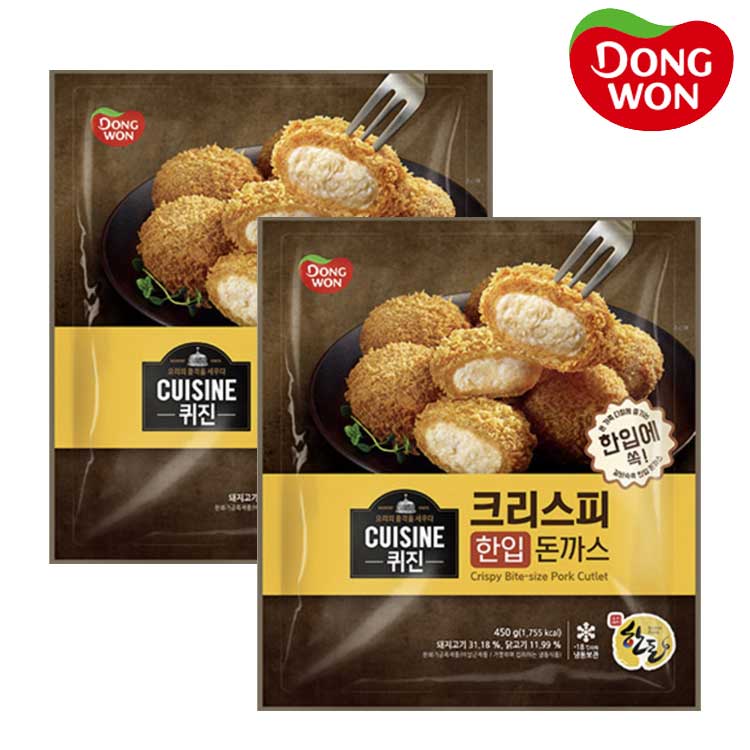 [동원] 퀴진 크리스피 한입돈까스 450g x 3개