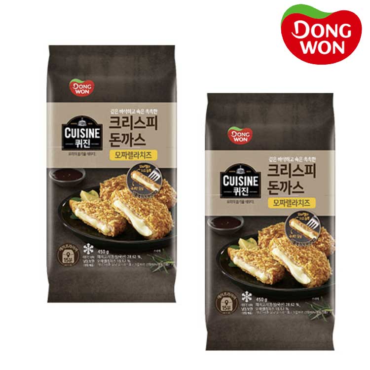 [동원] 퀴진 크리스피 돈까스(모짜렐라 치즈) 450g x 3개