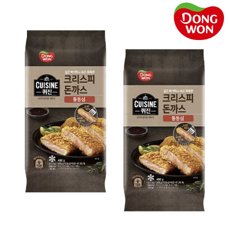 [동원] 퀴진 크리스피 돈까스(통등심) 480g x 3개