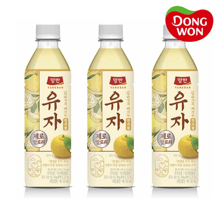 [동원] 양반 유자 제로 500ml (택)
