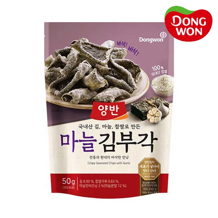 [동원] 양반 마늘 김부각 50g x 5개