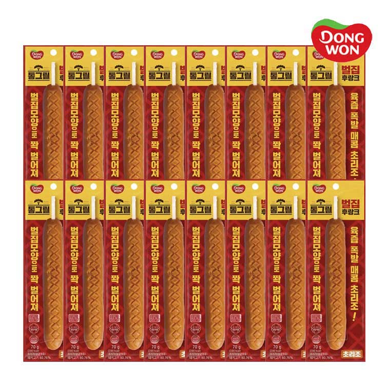 [동원] 통그릴 벌집후랑크 초리조 70g x 16개