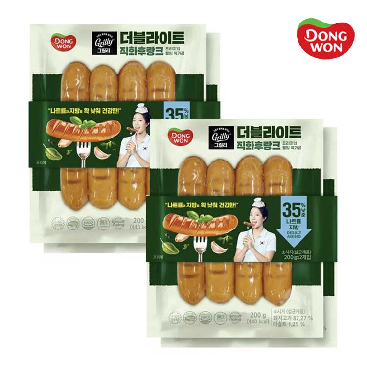 [동원] 그릴리 더블라이트 직화후랑크 200g x 4봉