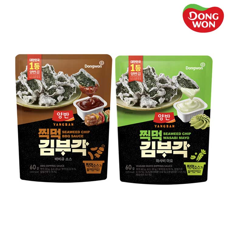 [동원] 양반 찍먹 김부각 60g (바비큐소스/와사비마요 택)