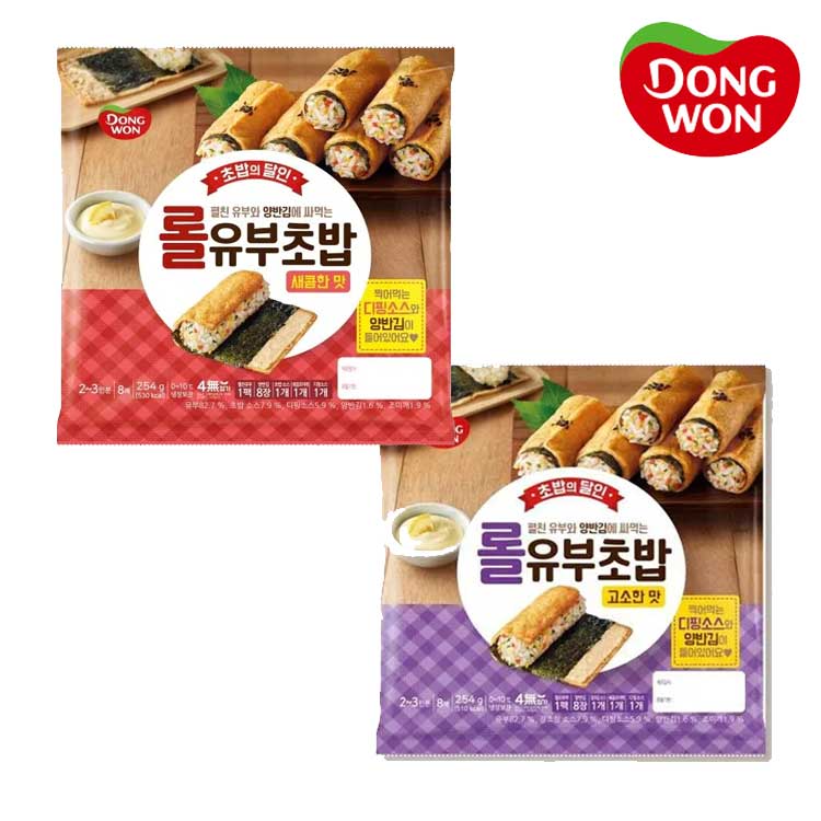 [동원] 롤유부초밥 254g (고소/새콤 택)