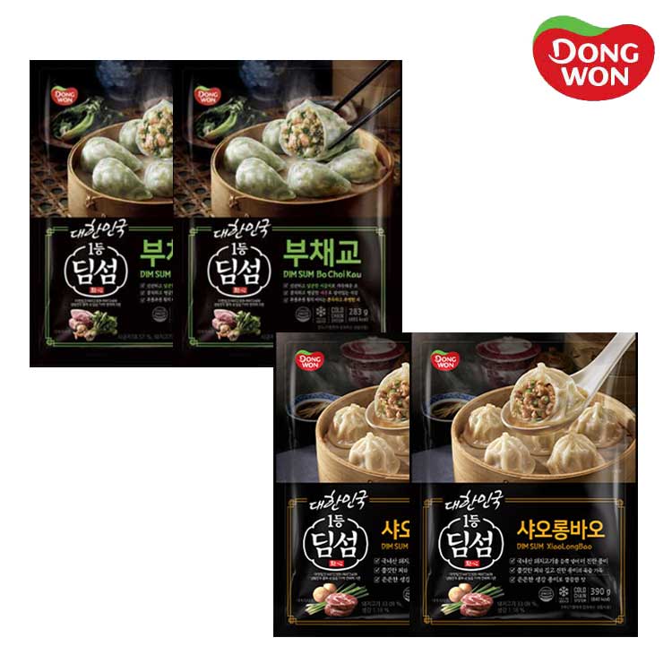 [동원] 딤섬 샤오롱바오 390g 2봉 + 부채교 283g 2봉