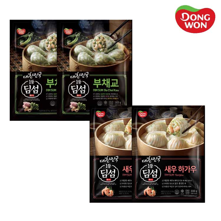 [동원] 딤섬 새우하가우 300g 2봉 + 부채교 283g 2봉