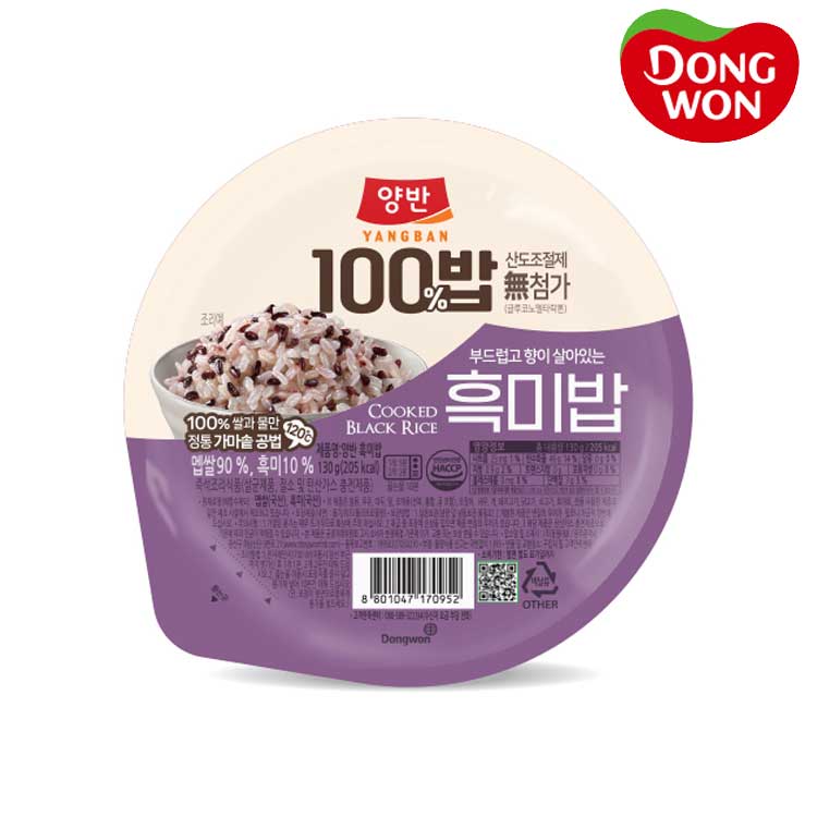 [동원] 양반 100밥 흑미밥 130g x 24개