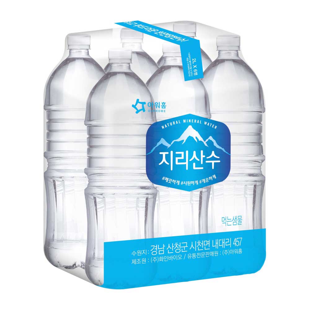 [아워홈] 지리산수 블루 무라벨 2L (택)