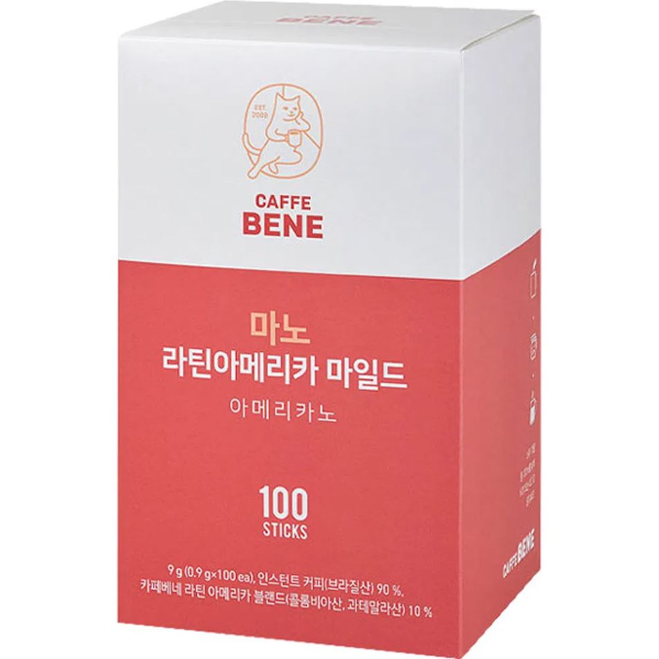 카페베네 마노 라틴아메리카 마일드 아메리카노 스틱 100개입