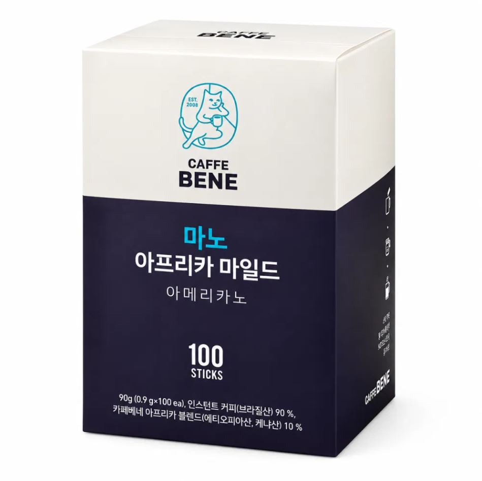 카페베네 마노 아프리카 마일드 아메리카노 스틱 100개입